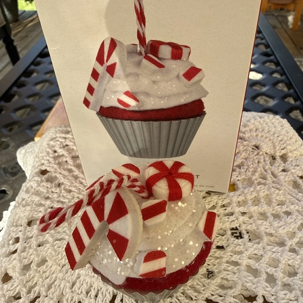 Hallmark Ornament Christmas Cupcakes #13 2022 Holiday Merry Mint Red Velvet Cake